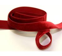 Berisfords Velvet Ribbon Mini Roll 9614 Dark Red - 36mm - per 5 metre roll