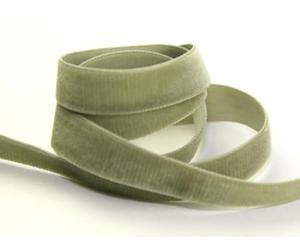 Berisfords Velvet Ribbon Mini Roll 9687 Khaki - 9mm - per 5 metre roll