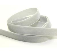 Berisfords Velvet Ribbon Mini Roll 9702 Silver - 22mm - per 5 metre roll
