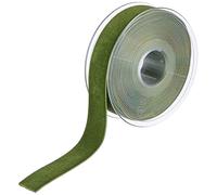 Berisfords Velvet Ribbon, Moss, 5 m, width 22 mm