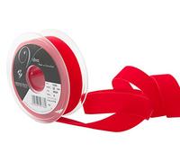 Berisfords Velvet Ribbon, Rouge, 102 x 30 x 102 cm