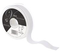 Berisfords Velvet Ribbon, White, 10.2 x 3 x 10.2 cm