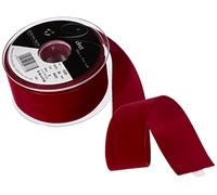 Berisfords Velvet Ribbon, Wine, 102 x 45 x 102 cm, burgundy