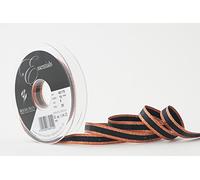 Berisfords Winter Stripe Ribbon, Copper, 10 mm