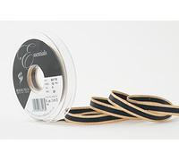 Berisfords Winter Stripe Ribbon, Dark Gold, 10 mm