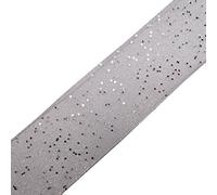 Berisfords Wired Glitter Sparkle Ribbon 15mm Wide (Silver, 3 M)