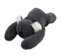 Berisyios Weighted Panda Plush for Adults, Super Soft Grey Black Panda with Removable Washable Cover Koala Sloth Weighted Hug Buddy (30CM A)