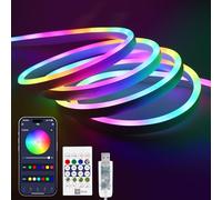 BERIXDEEP 10m RGB IC LED Rope Light, Smart App, Dynamic Color, Music Sync
