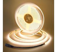 BERIXDEEP 5mm Thin COB LED Strip, 12V 4000K Dotless LED Tape, 10W/M, 400 LEDs/m, CRI 92+, Dotless LED Strip for Kitchen, Living Room, Under Cabinet, Wardrobe (No Power Supply), Natural White