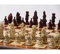 Berkeley Alice in Wonderland Chess Set (cream and red, no board)