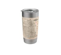 Berkeley California Map Stainless Steel Insulated Tumbler