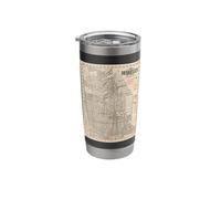 Berkeley California Map Stainless Steel Insulated Tumbler