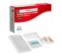 Berkeley Health Easy Check Ferritin Rapid Test Cassette - Iron Level Self Test for Home Use, Clear Results in Minutes - 1 Pack