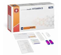 Berkeley Health Vitamin D Test Kit, Easy Home Use, Clear Results (1 Test) | Indicates vitamin D (25-OH) levels, Finger-prick blood sample, Result in minutes, Convenient home test, Swiss Made