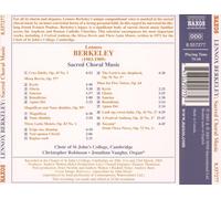 BERKELEY: SACRED CHORAL MUSIC NEW CD