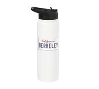 Berkeley SF Bay Area California License Plate University Stainless Steel Insulated Water Bottle