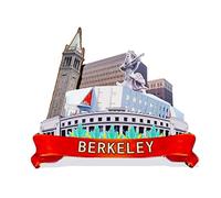 Berkeley USA Fridge Magnet 3D Classic Wooden Refrigerator Magnets Landmark Handmade Craft Travel Souvenir Gift Collection Decoration -4