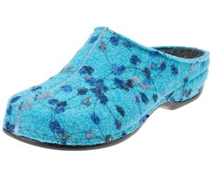 Berkemann Women's Donata Slippers, blue polka dots, 41.5 EU