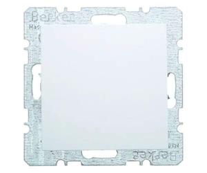 Berker 6512510080 Polar White Blind Cap with Frame Series S1/B3/B7