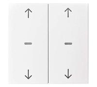 Berker 80961399 Cover for Touch Sensor Module 2 Sockets with Arrow Symbol S.1/B.x Polar White Matt