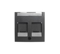 Berker B.1/B.3/B.7 Glass Double Center Element B.X 11811606