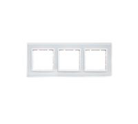 Berker B.7 Frame Triple Glass White/White Matte 10136909