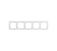 Berker B. Square Five Frame White 5310158989