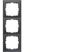 Berker B.Square Triple Frame Charcoal 5310138996