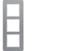 Berker Frame 3 for Aluminium/Blasted 10136074 Q.7 Cover Frame 4011334450153