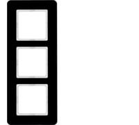 Berker Frame 3f. gl/sw 10136076 Q.7 Cover Frame 4011334449959