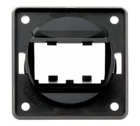 Berker Integro Flow/Pure Backing Plate for Mini Jack Inserts Glossy Black