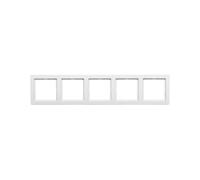Hager Q.1 - Frame 5 Elements White Polar