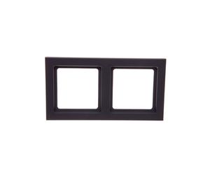 Berker Q.3 Double Frame Universal Charcoal/Velvet 10126096