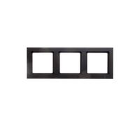 Berker Q.3 Triple Frame Charcoal, Velvet 10136096