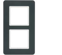 Berker Q.7 Frame 2x Charcoal Velvet Q.1/Q.3/Q.7 10126186