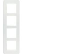 Berker Q.7 Frame 4x White Velvet Q.1/Q.3/Q.7 10146189