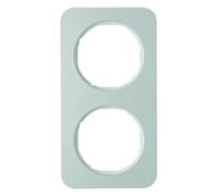 Hager R.1 - Framework R1 Aluminium 2 Elements White Polar