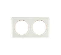 Berker R.3 Double Frame Tempered Glass White 10122209