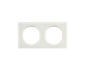 Berker R.3 Double Frame Tempered Glass White 10122209
