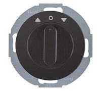 Berker R.Classic 38122145 Rotary Blind Switch 2-Pin Centre Piece Rotary Knob Glossy Black