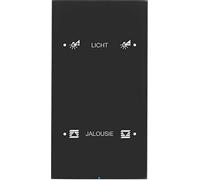 Berker Touch Sensor Comfort Configured Keyboard, 2 Phases, Berker R.3 Hager Series, Black