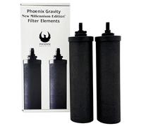 Berkey Water Filter Elements Phoenix Gravity New Millennium Edition (Set of 2) - NM pproved Replacement Instead of Black Berkey Elements BB9-2