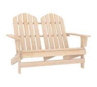 Berkfield 2-Seater Garden Adirondack Chair Solid Fir Wood