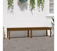 Berkfield 2-Seater Garden Bench Honey Brown 203.5X44X45 Cm Solid Wood Pine