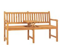 Berkfield 3-Seater Garden Bench With Table 150 Cm Solid Teak Wood