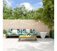 Berkfield 4 Piece Garden Lounge Set Impregnated Wood Pine