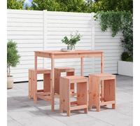 Berkfield 5 Piece Garden Bar Set Solid Wood Douglas