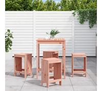 Berkfield 5 Piece Garden Bar Set Solid Wood Douglas
