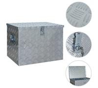 Berkfield Aluminium Box 610X430X455 mm Silver