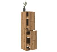 Berkfield Apothecary Cabinet Artisian Oak 30X41X144.5 Cm Engineered Wood